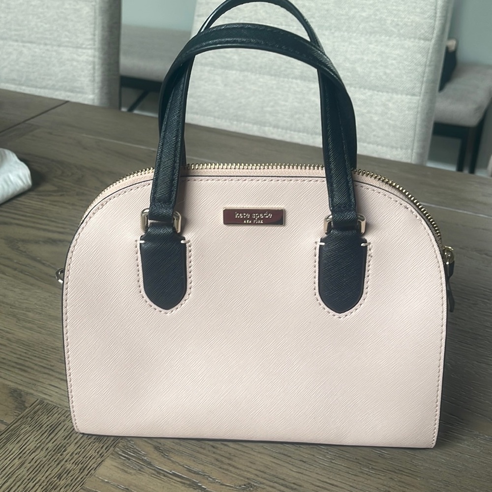 Kate Spade pink with black small purse